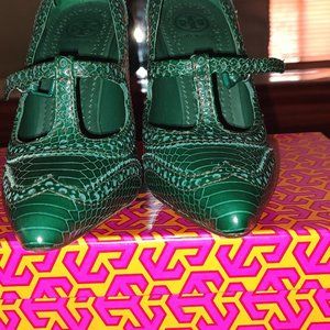 Green Tory Burch Pump 6.5